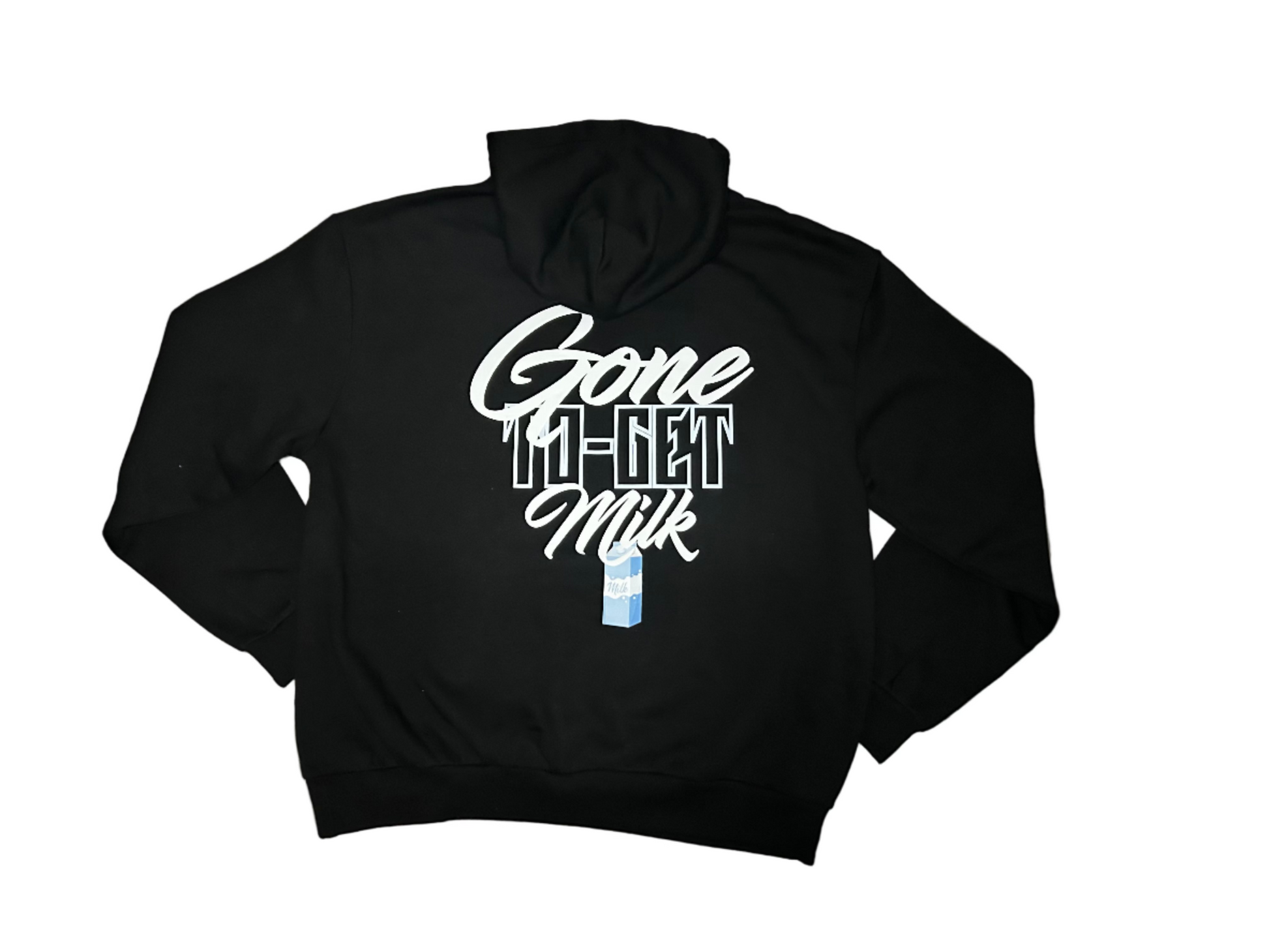 Back: With text saying "Gone to get milk"